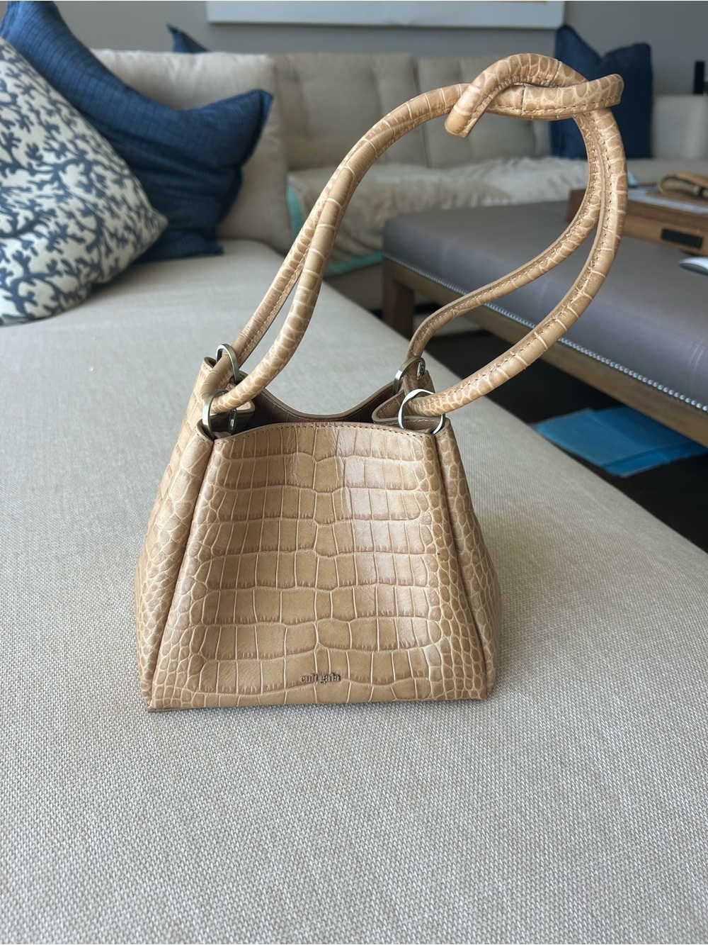 Cult Gaia Mini Tote Croc